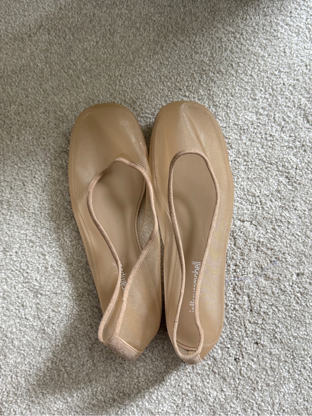Jeffrey Campbell mesh tan ballet flat - Picture 3 of 4